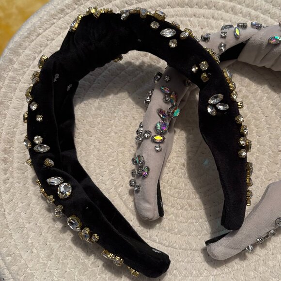 Lele Sadoughi headbands | Black jeweled - Picture 2 of 2